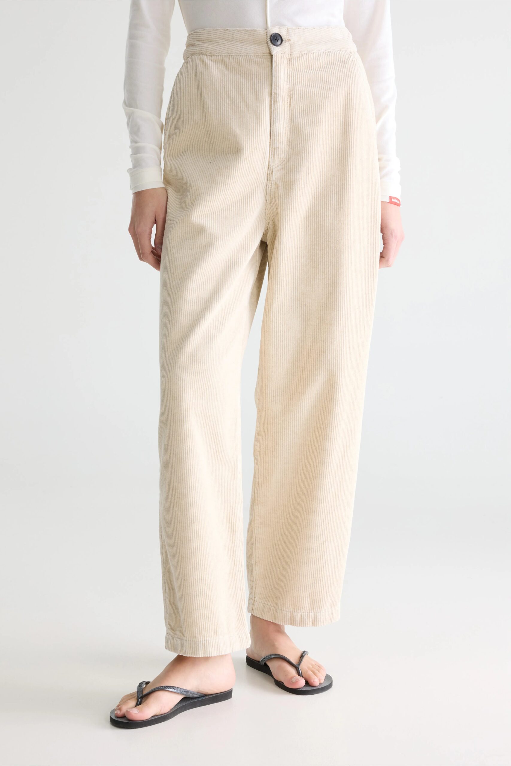 Pasop relaxed ecru trousers – Calcaire - Imagen 3