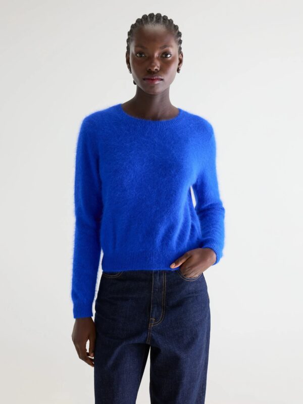 Datti angora-blend lazuli blue sweater – Lazuli