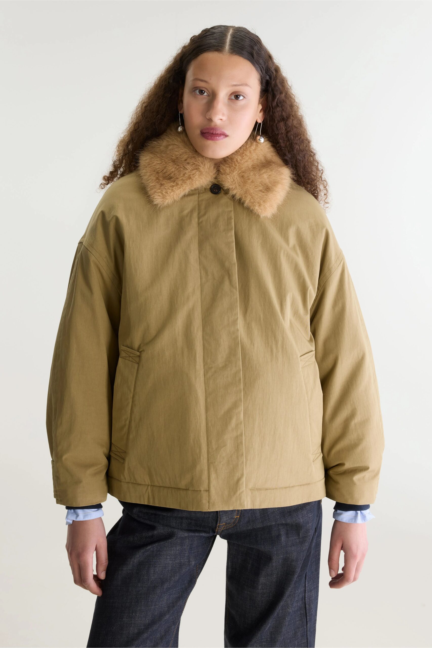 Hilma trench-style jacket – Soil - Imagen 2