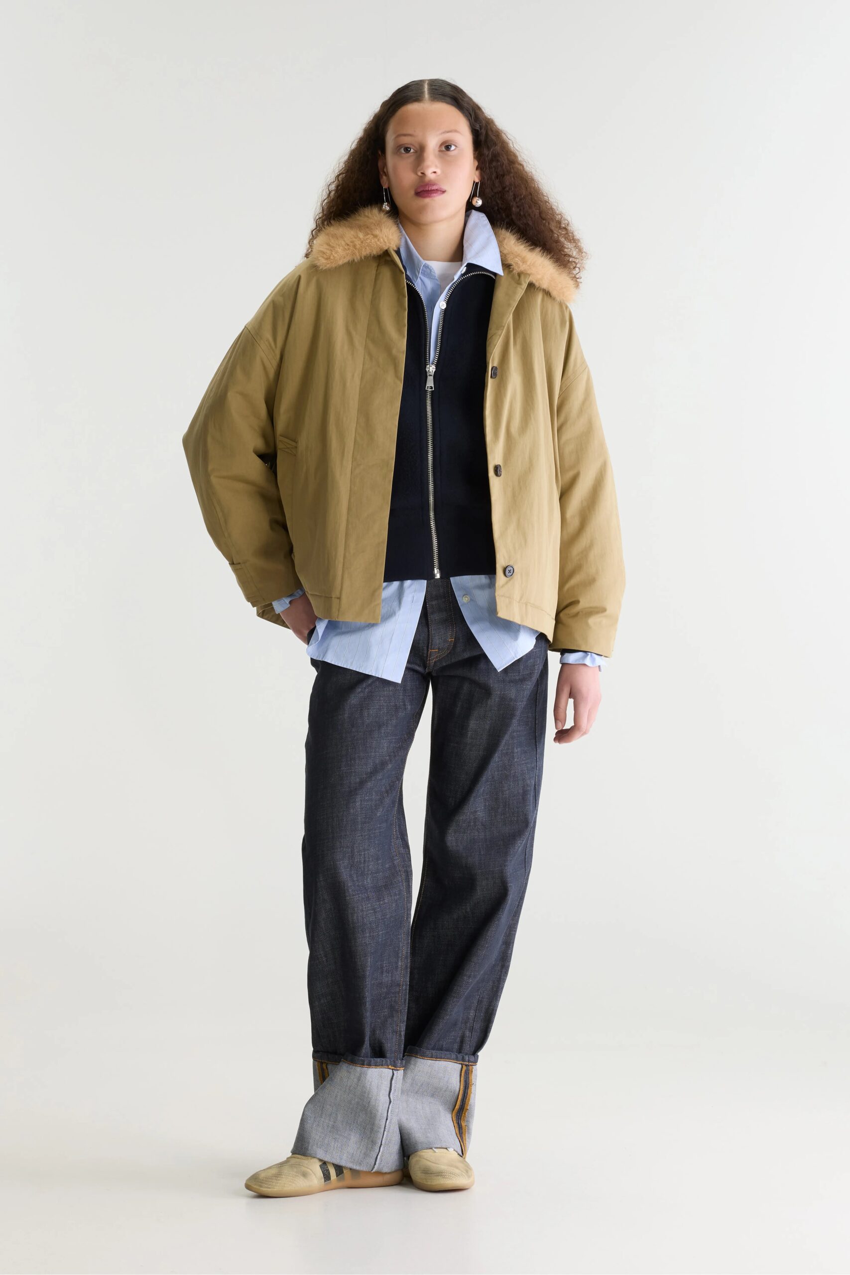 Hilma trench-style jacket – Soil - Imagen 3