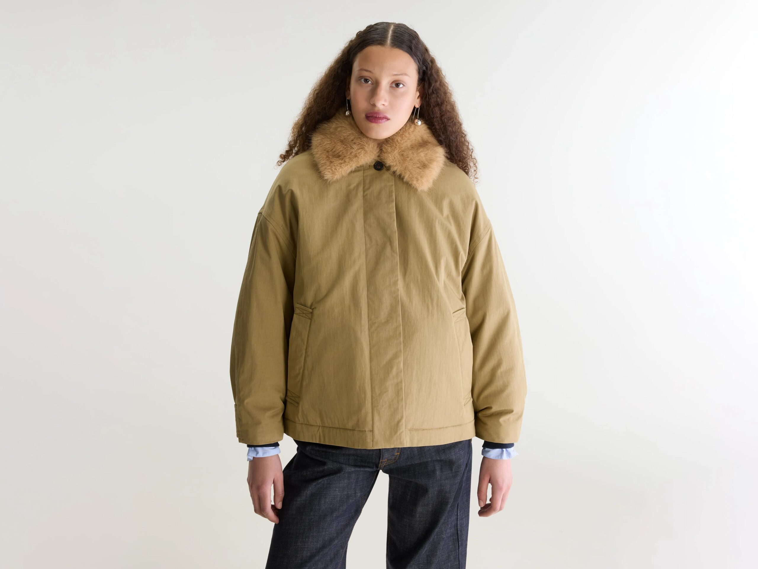 Hilma trench-style jacket – Soil