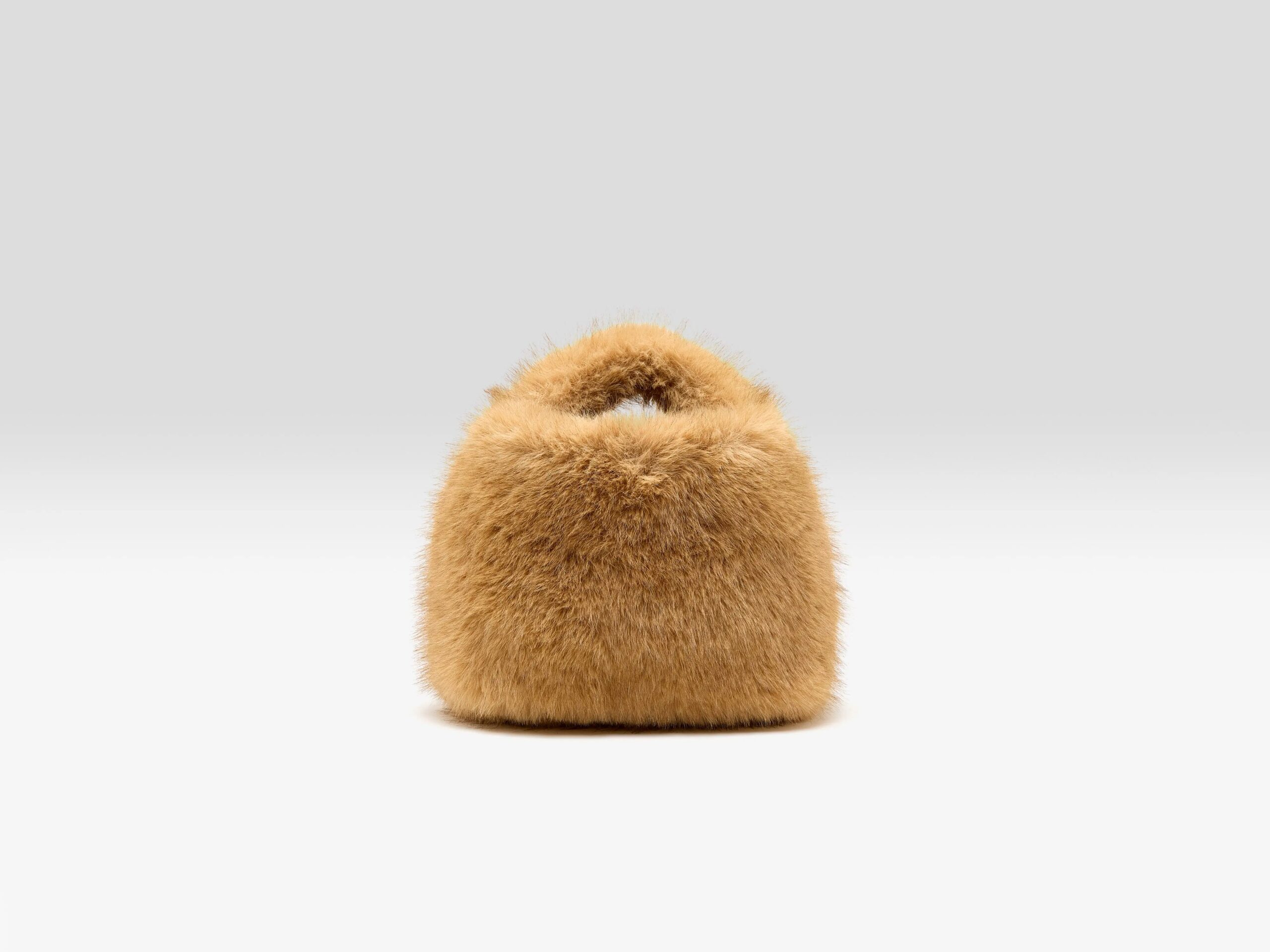Hochet faux-fur handbag – Ambre