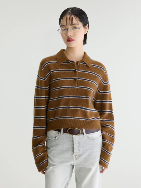 Dussyr striped polo sweater – Stripe E