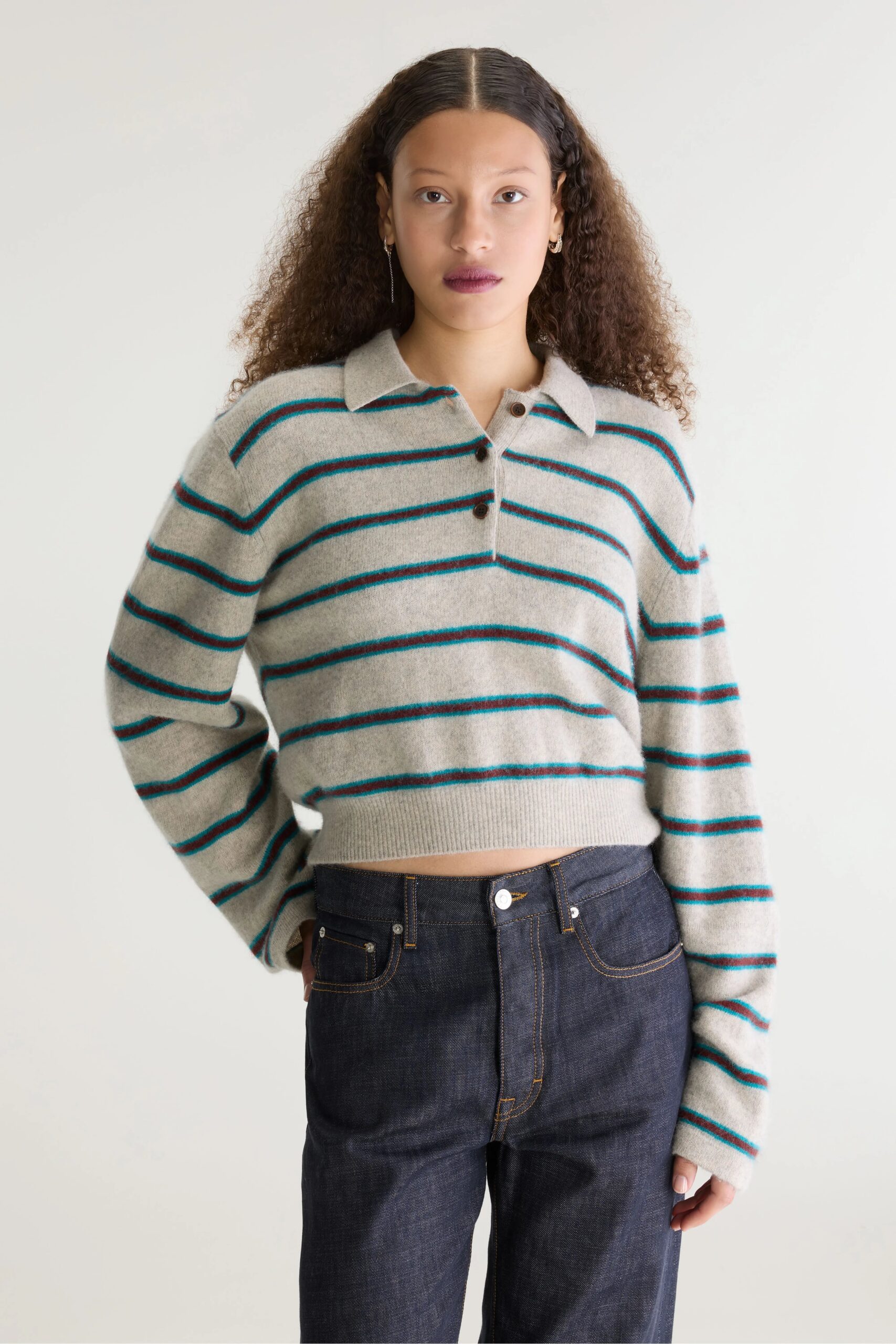 Dussyr striped polo sweater – Stripe F - Imagen 2