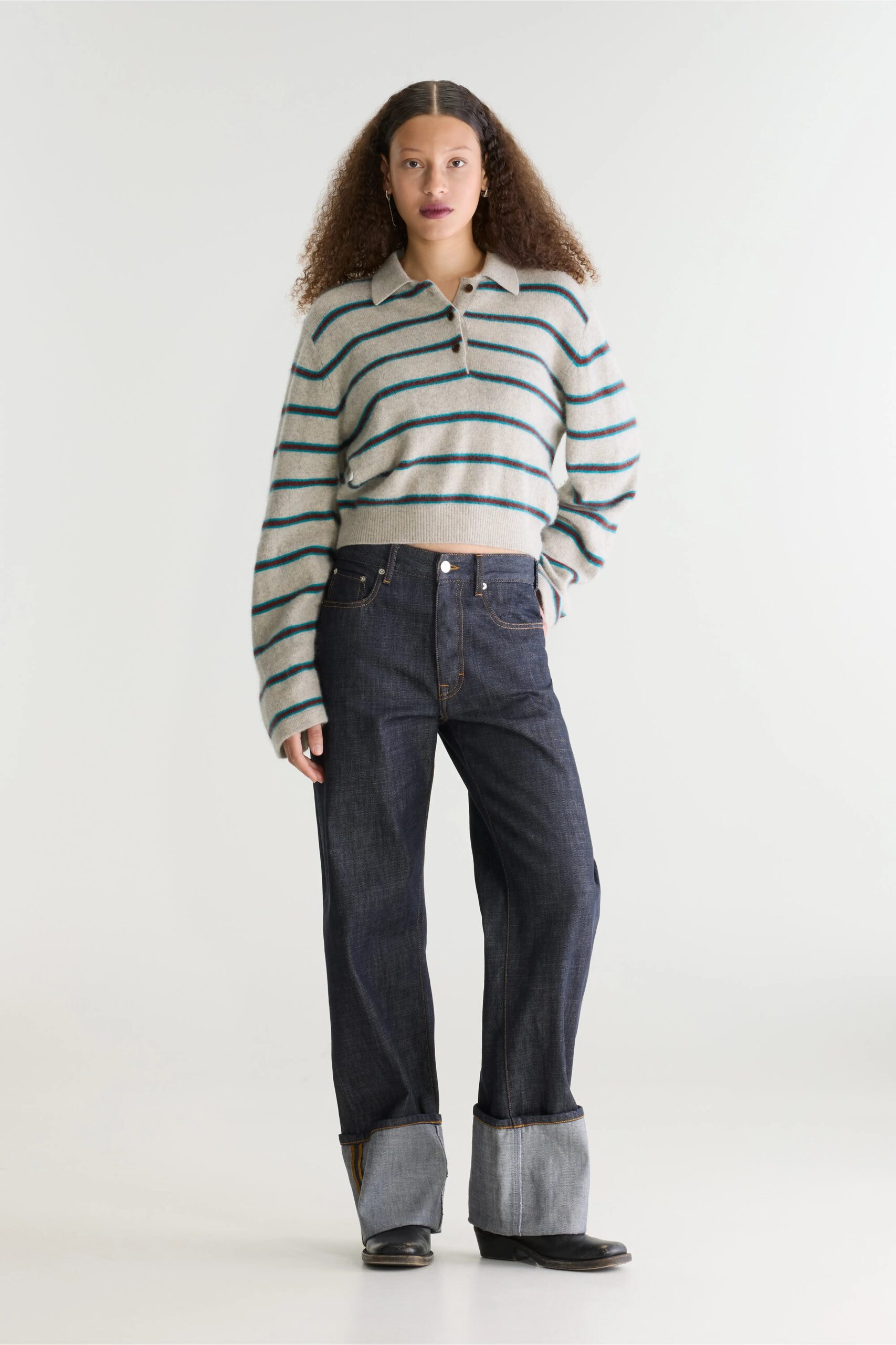 Dussyr striped polo sweater – Stripe F - Imagen 3
