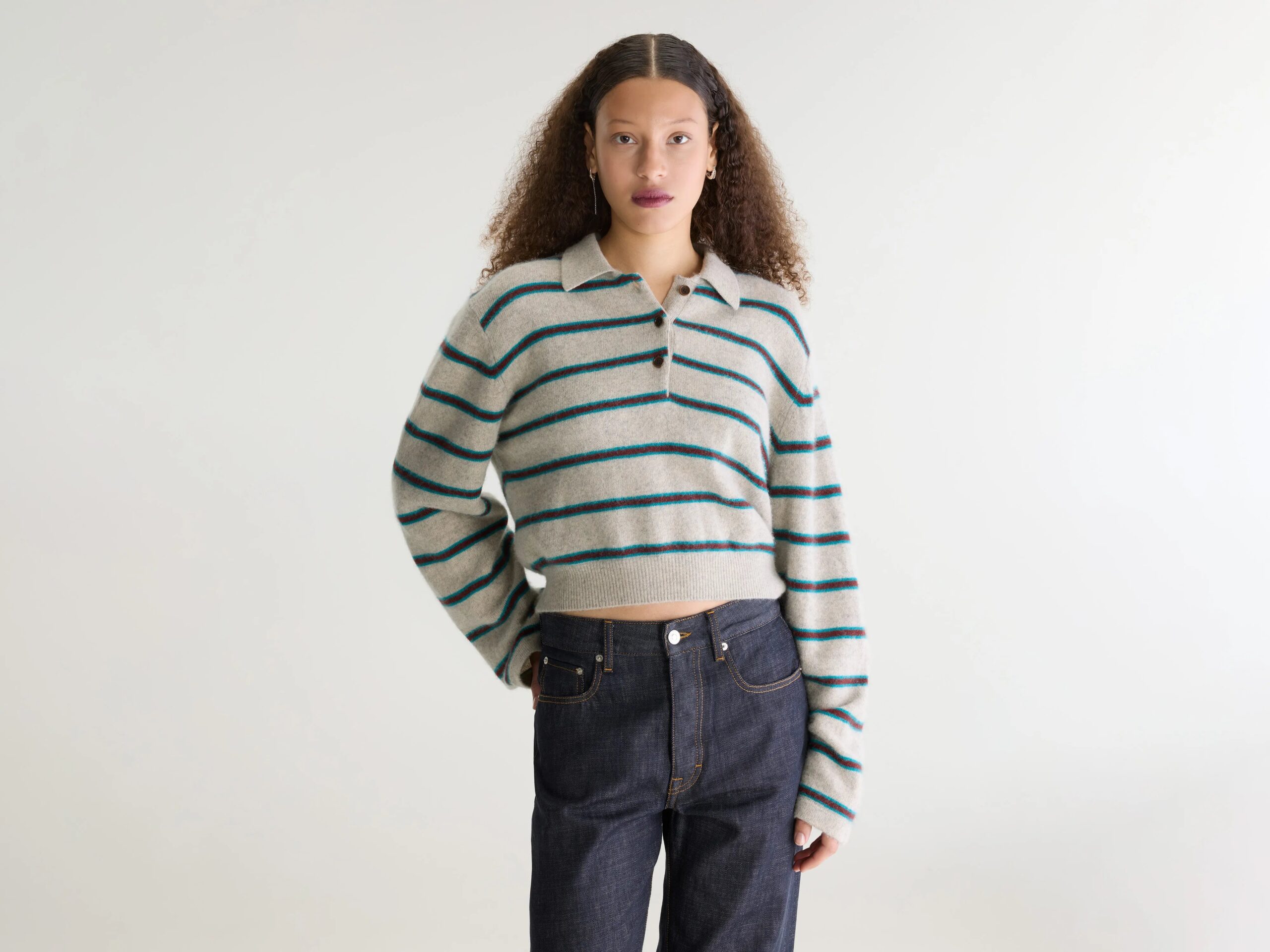 Dussyr striped polo sweater – Stripe F
